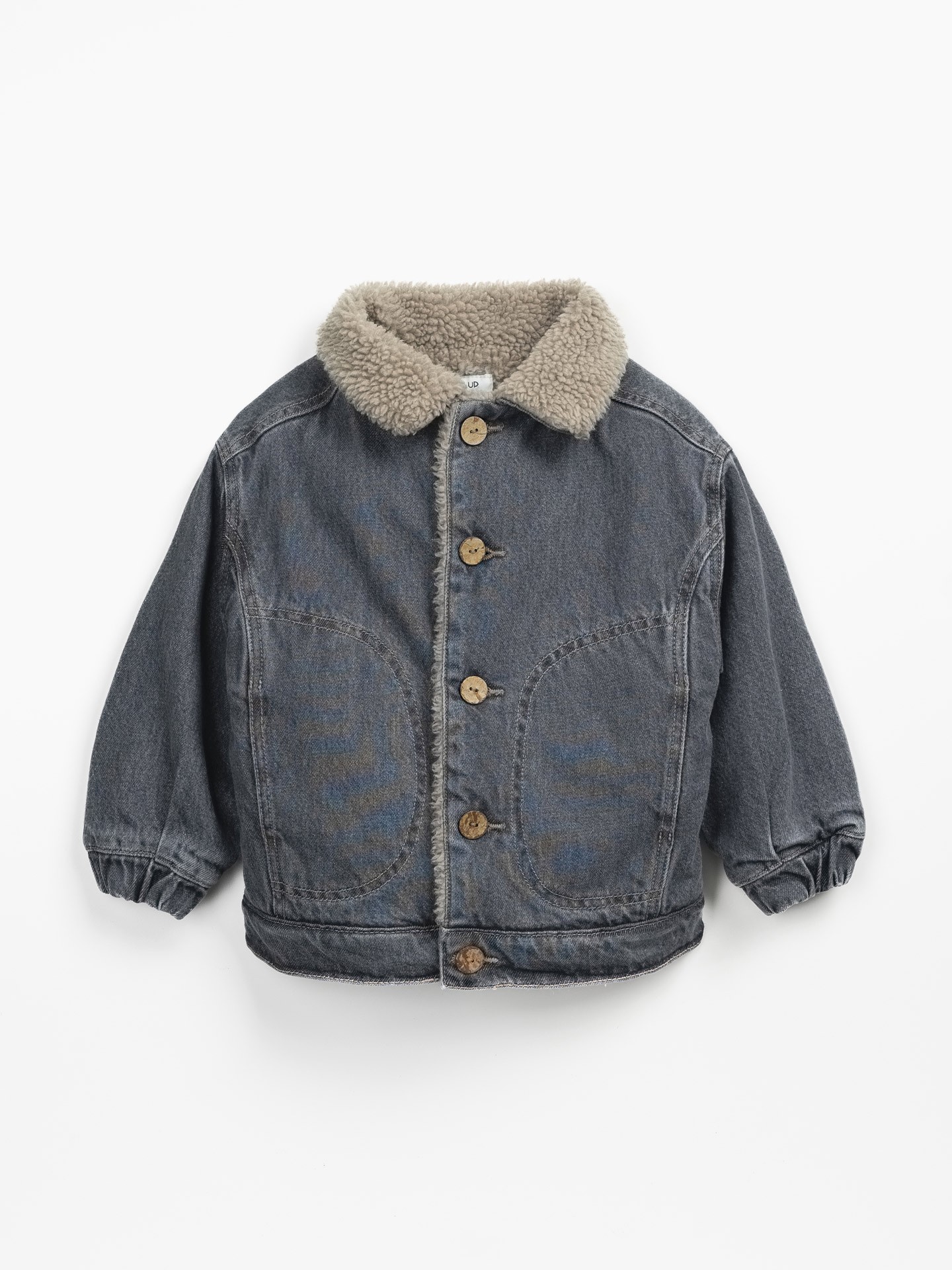 Giacca in jeans con fodera di pelo