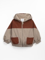 Parka imperm�able avec un d�tail de contraste de couleur