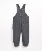 Denim jumpsuit with chest pocket | Wooden Memories