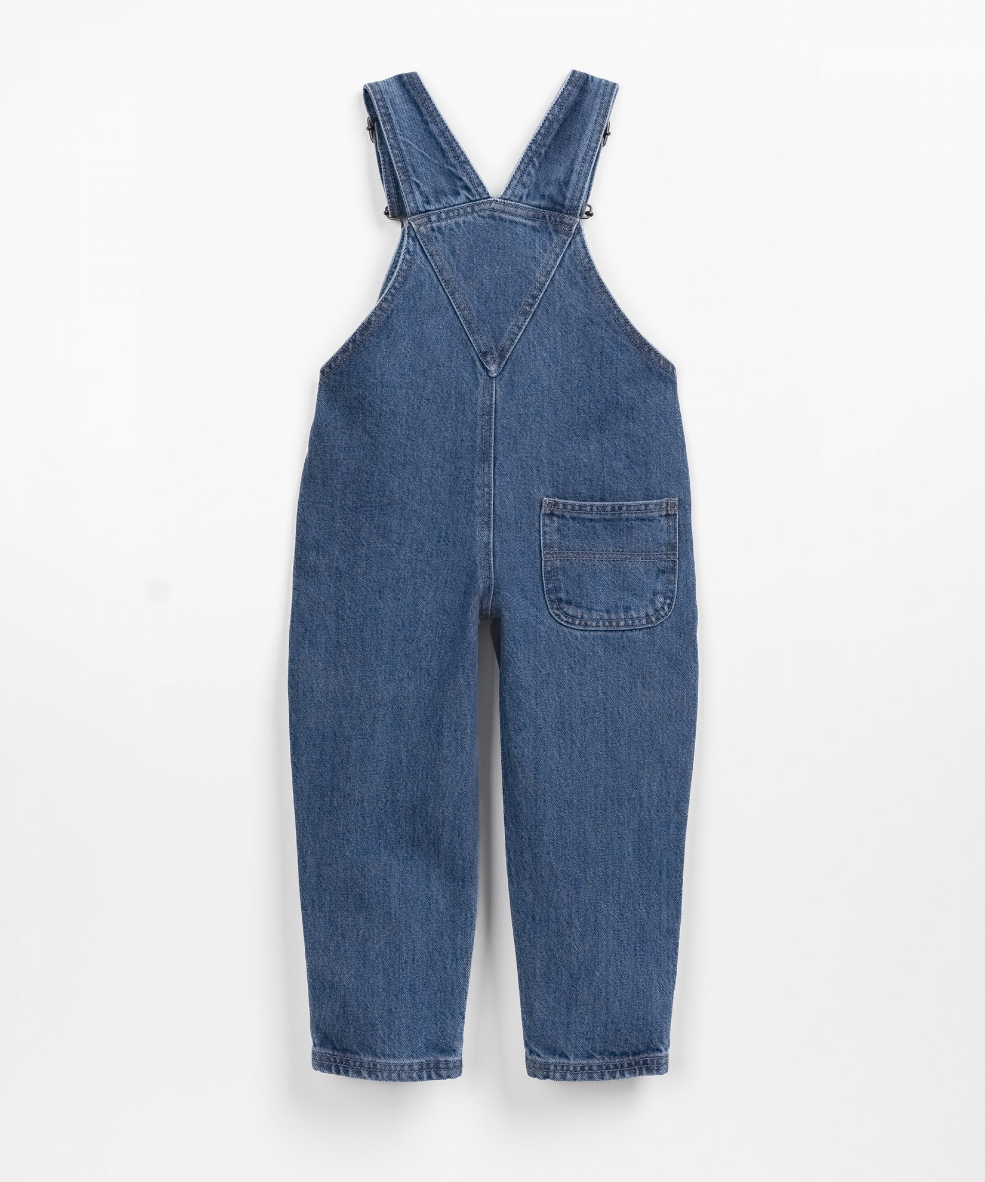 Denim jumpsuit with chest pocket | Wooden Memories