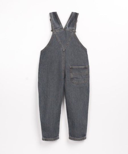 Salopette en jean avec un mélange de coton et de lyocell