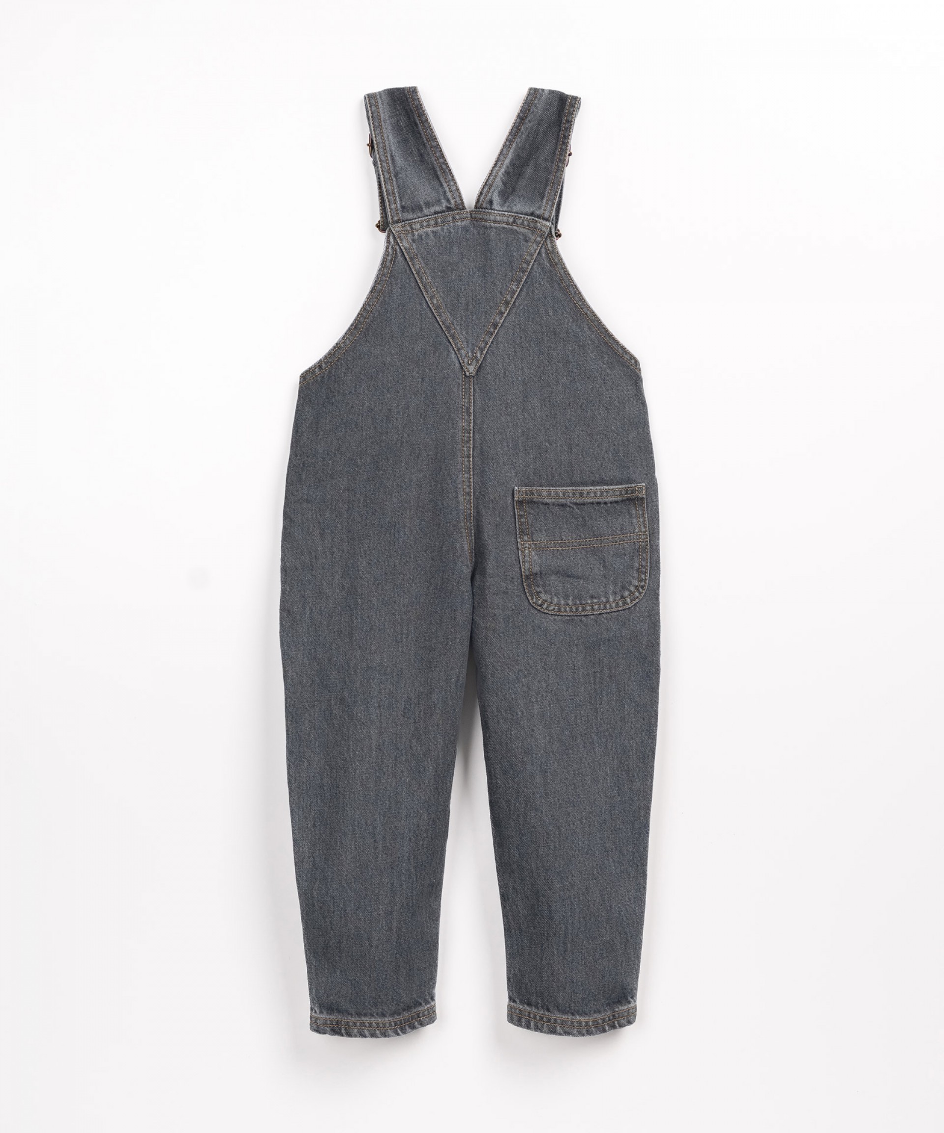 Denim jumpsuit with chest pocket | Wooden Memories