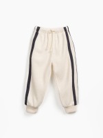 Interlock pants with side stripes