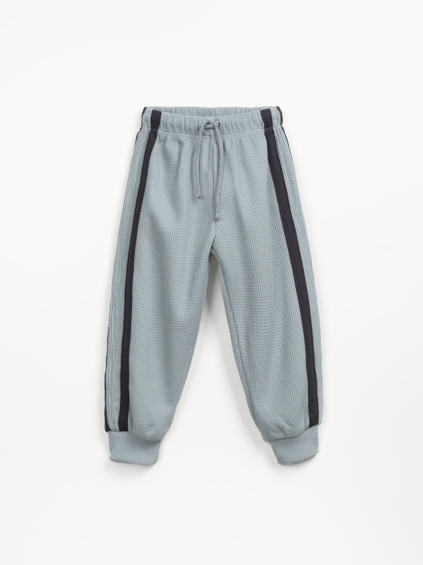 Pantalon en maille texturée avec bande latérale