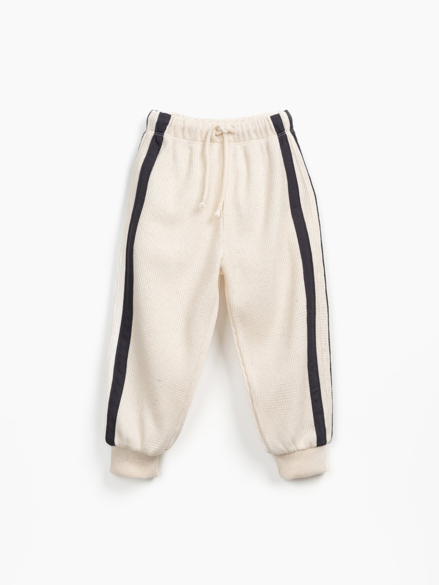 Pantalon en maille texturée avec bande latérale