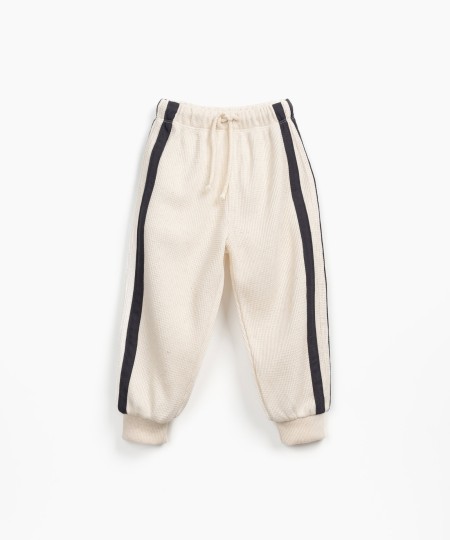 Interlock pants with side stripes