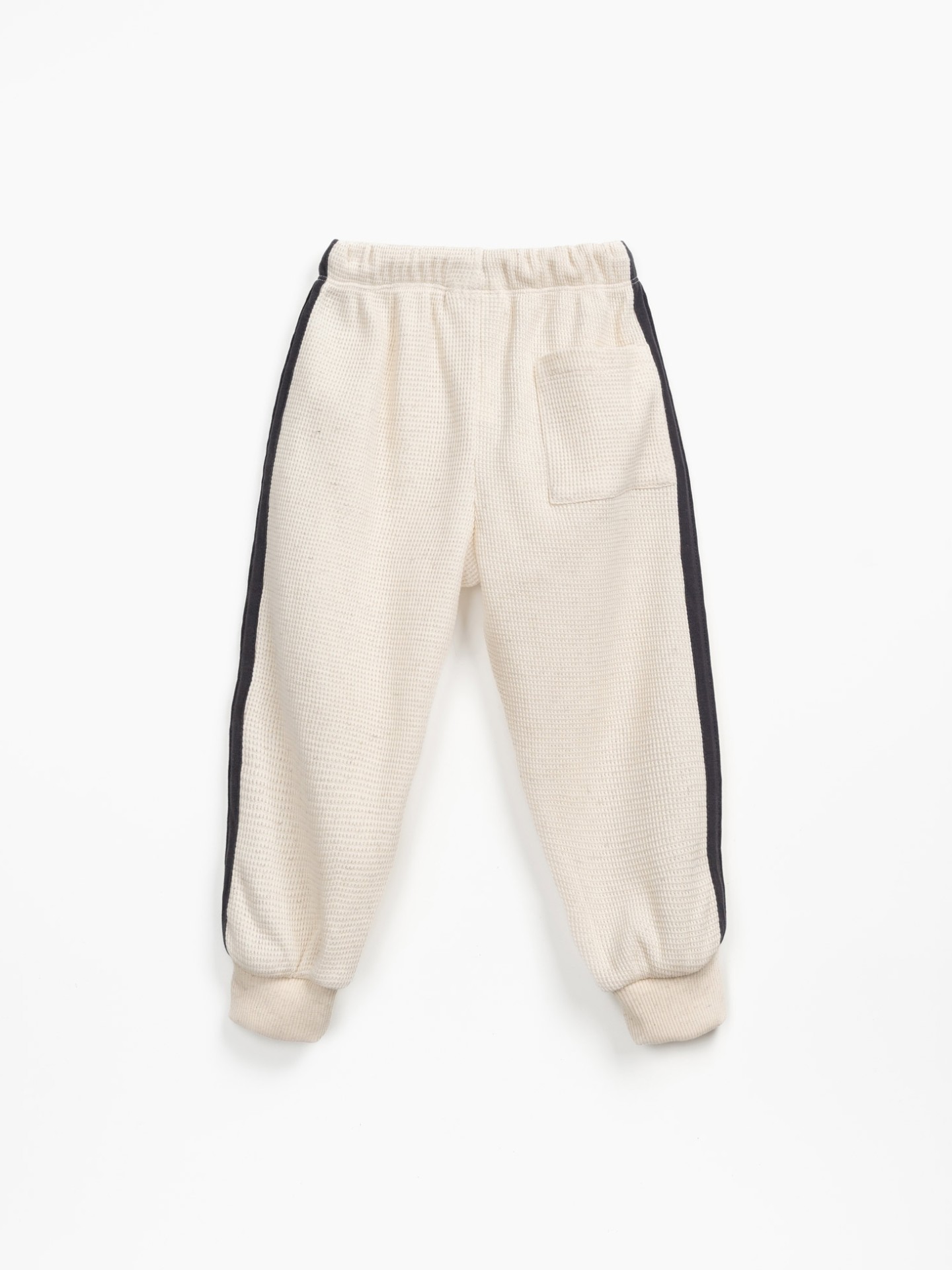 Pantalon en maille texturée avec bande latérale