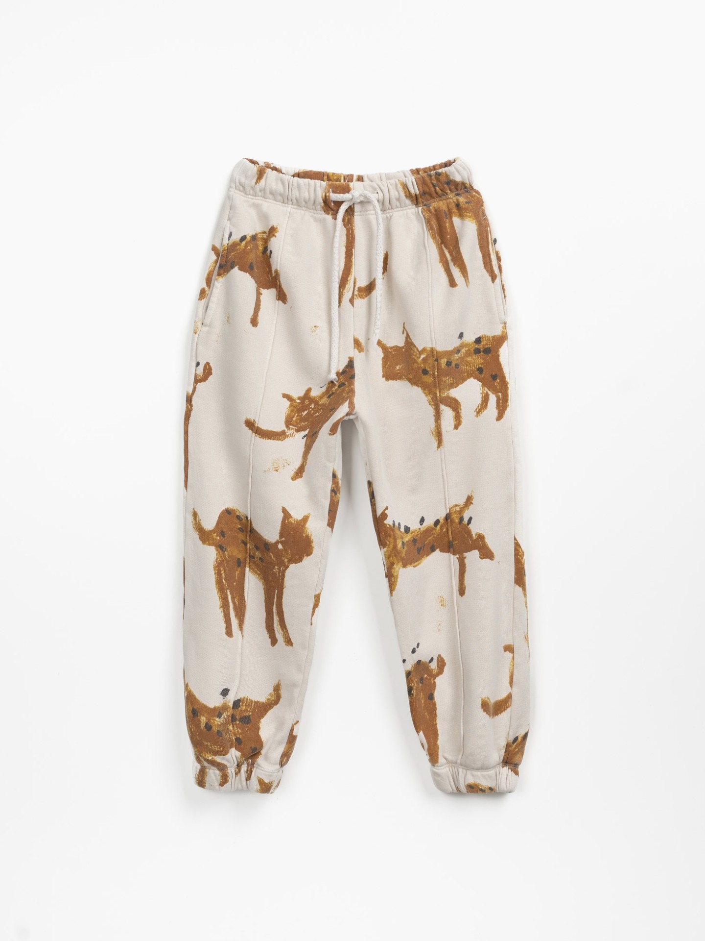 Pantalon avec imprimé de lynx