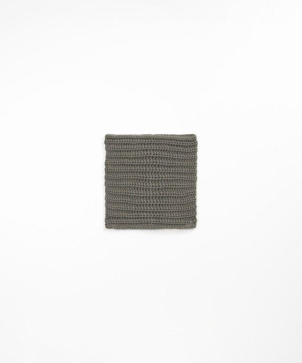 Knitted collar with wool