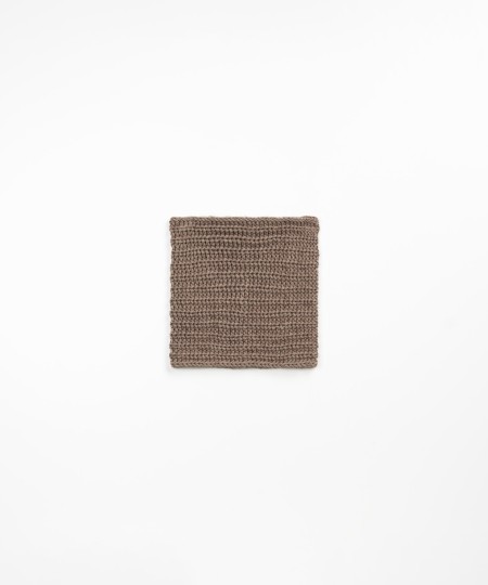 Knitted collar with wool