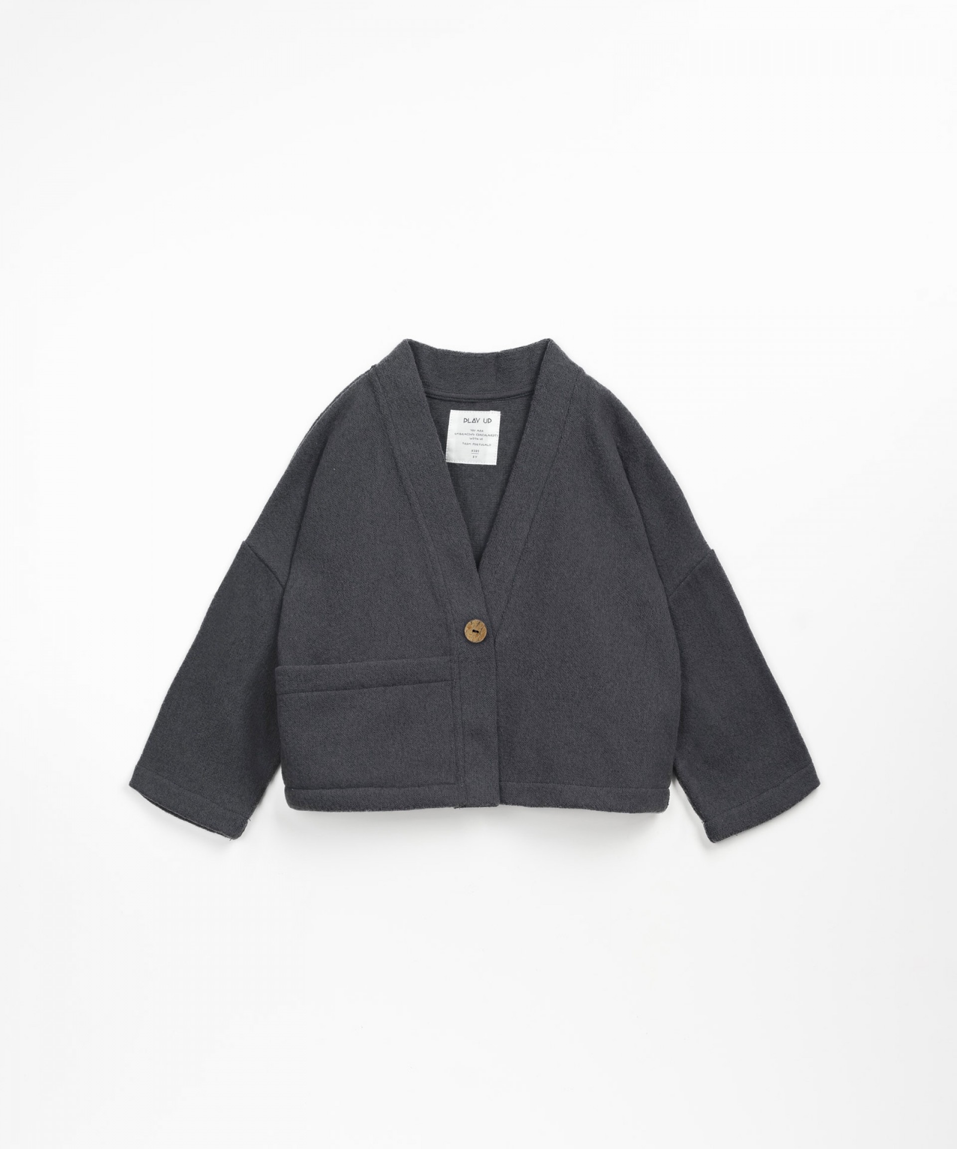 Cardigan with front pocket | Wooden Memories