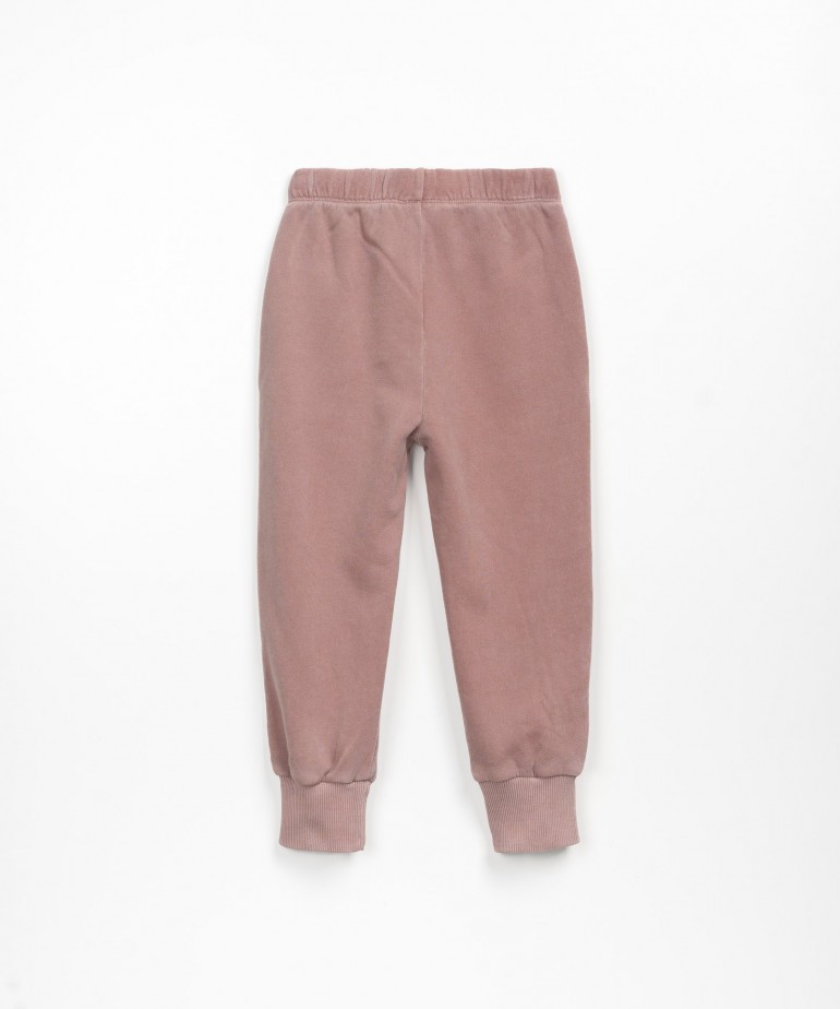 Pantaloni di maglina con effetto tinta naturale