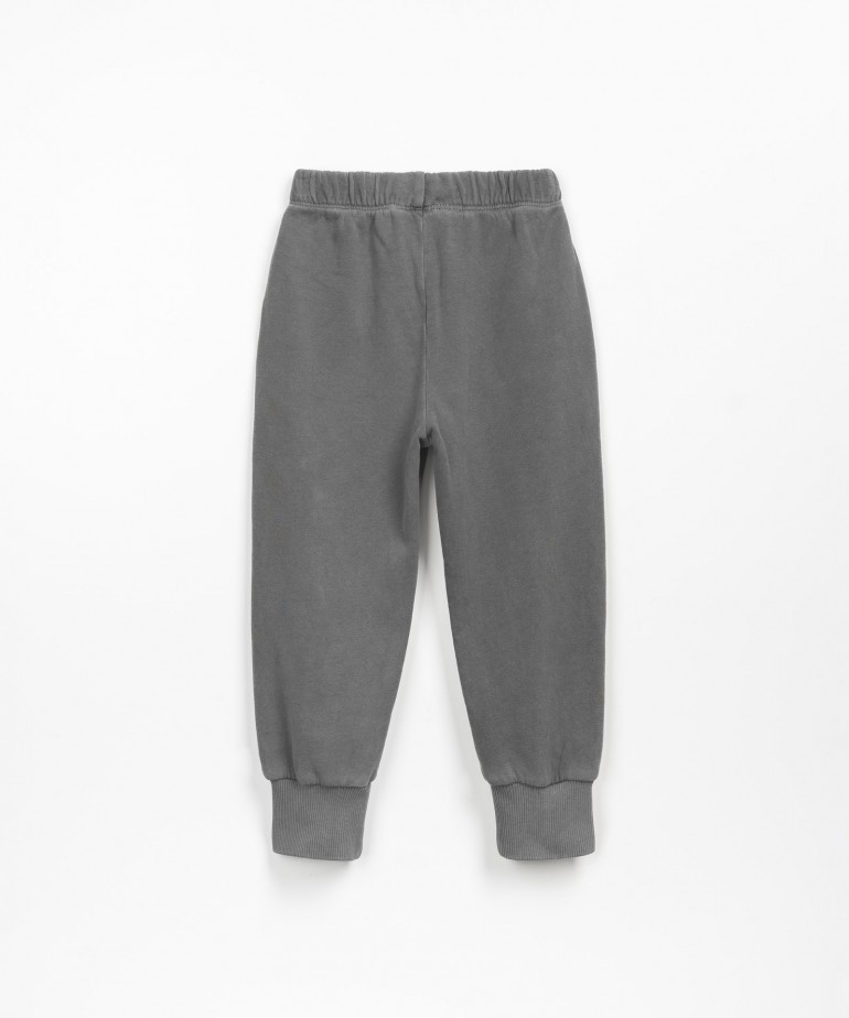 Pantaloni di maglina con effetto tinta naturale