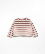 T-shirt s riscas com fio Re(Play) | Wooden Memories