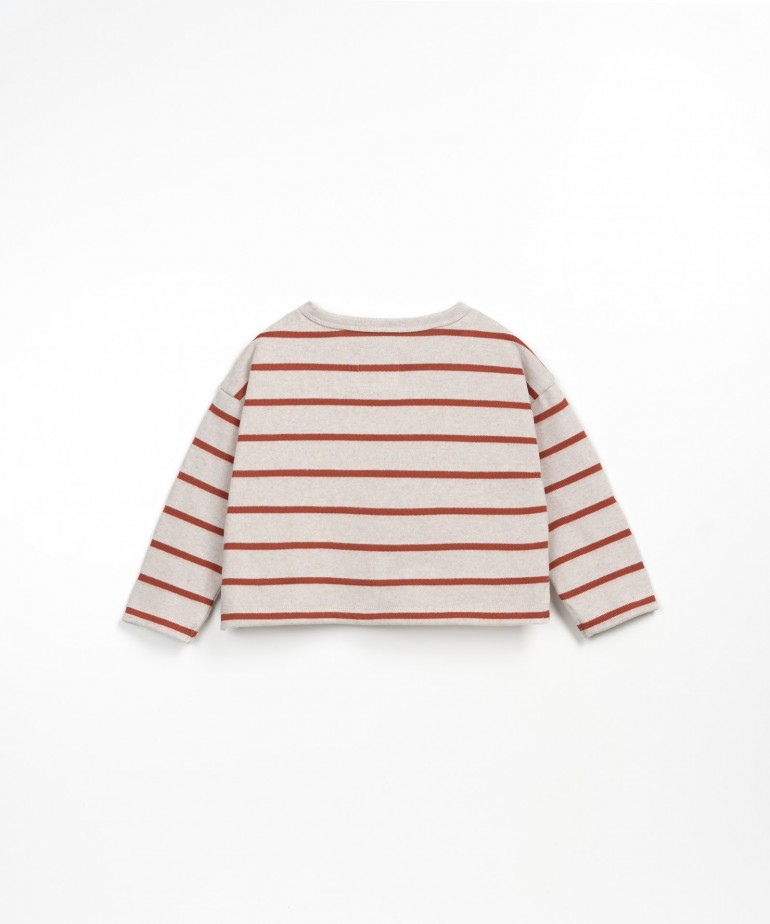 T-shirt a righe con cotone