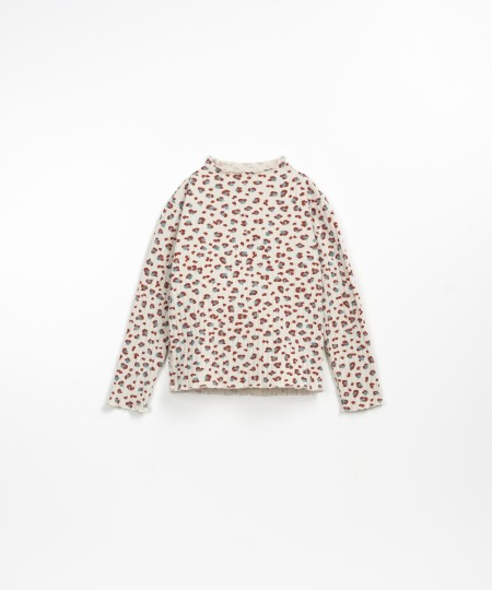 PRINTED RIB LS T-SHIRT - Image product