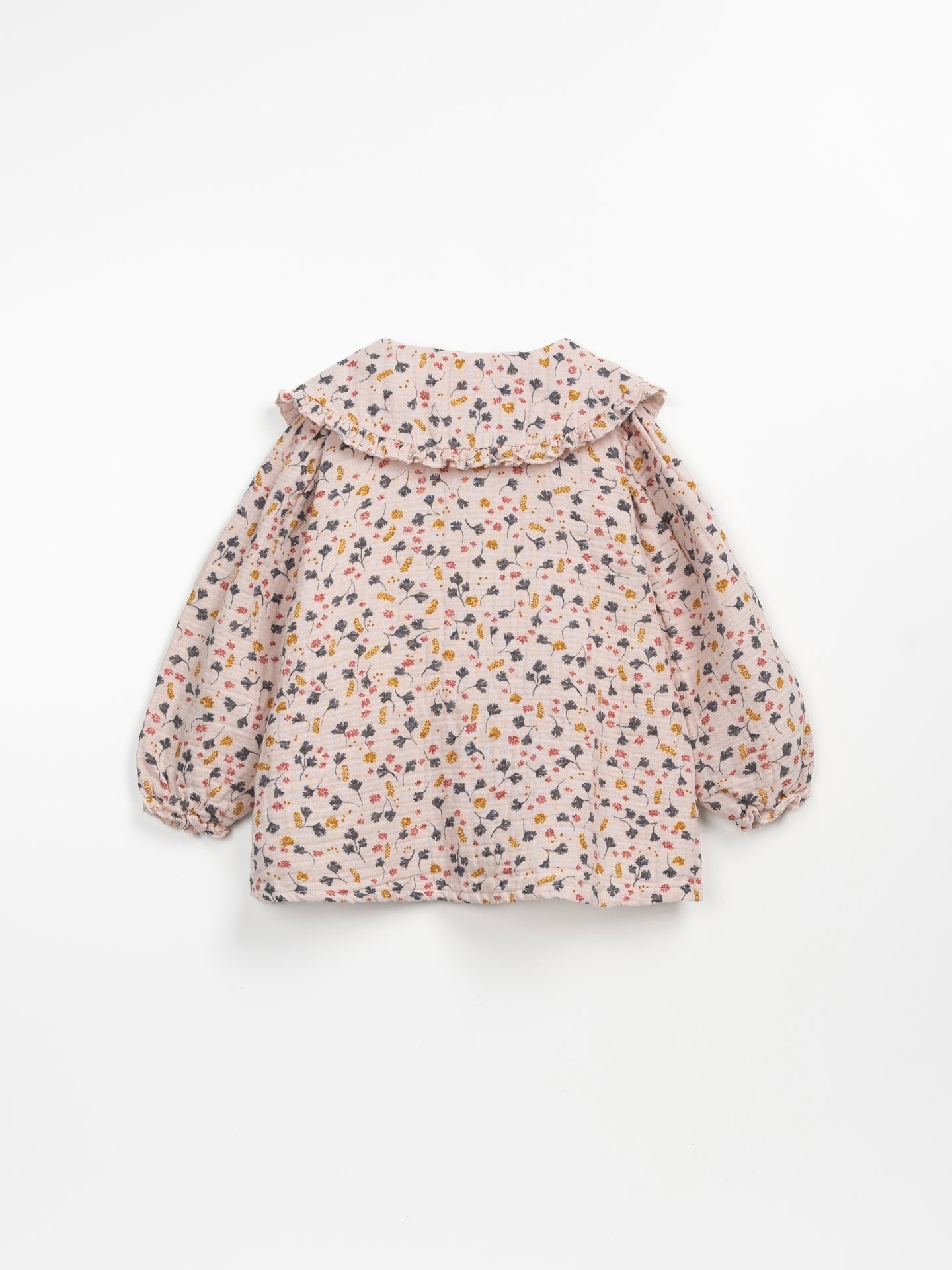 Túnica de tecido com botões de coco