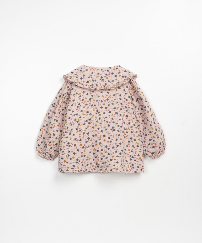 Tunica in tessuto con bottoni in cocco