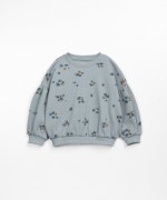 Interlock sweater with print | Wooden Memories