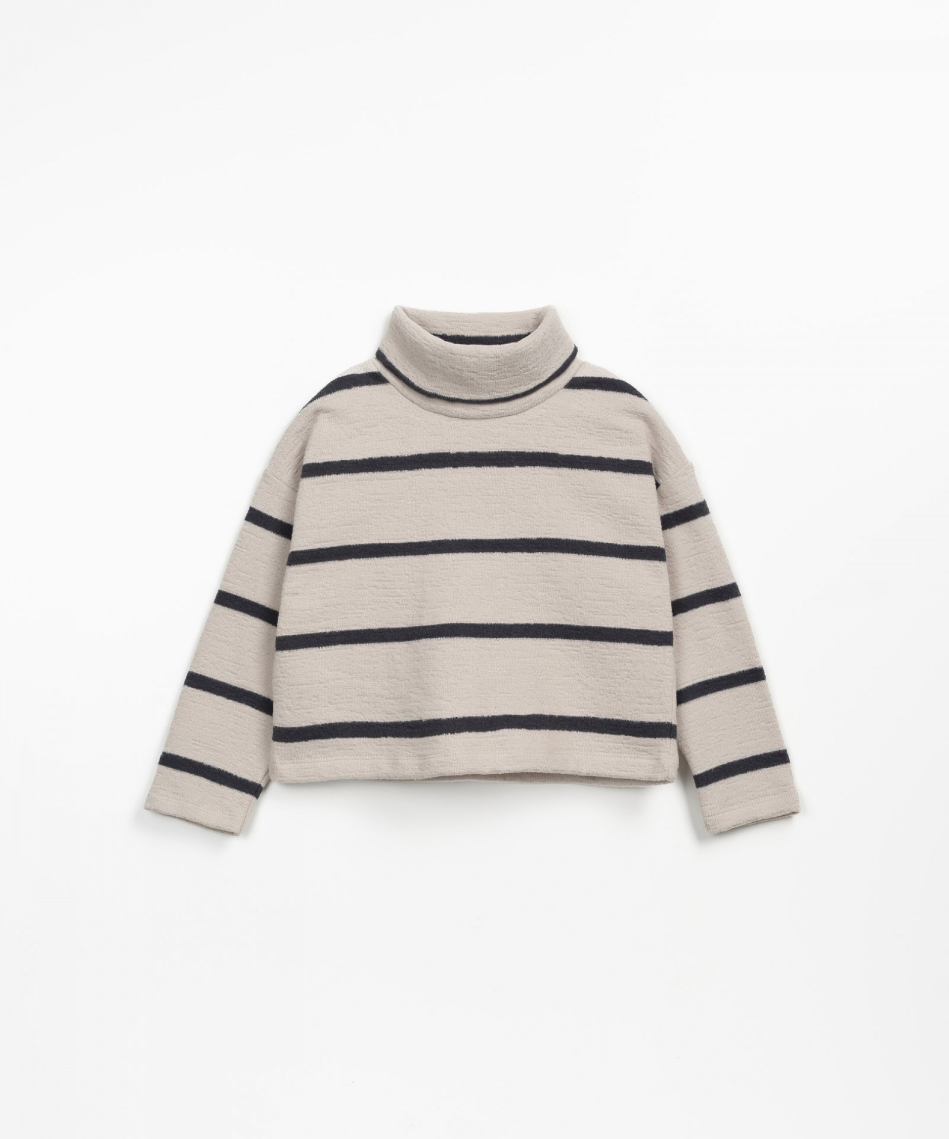 Striped sweater with inner carding | Wooden Memories