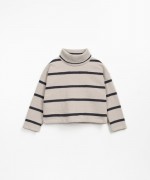 Striped sweater with inner carding | Wooden Memories