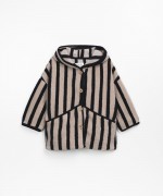 Jacket with vertical stripes pattern | Wooden Memories