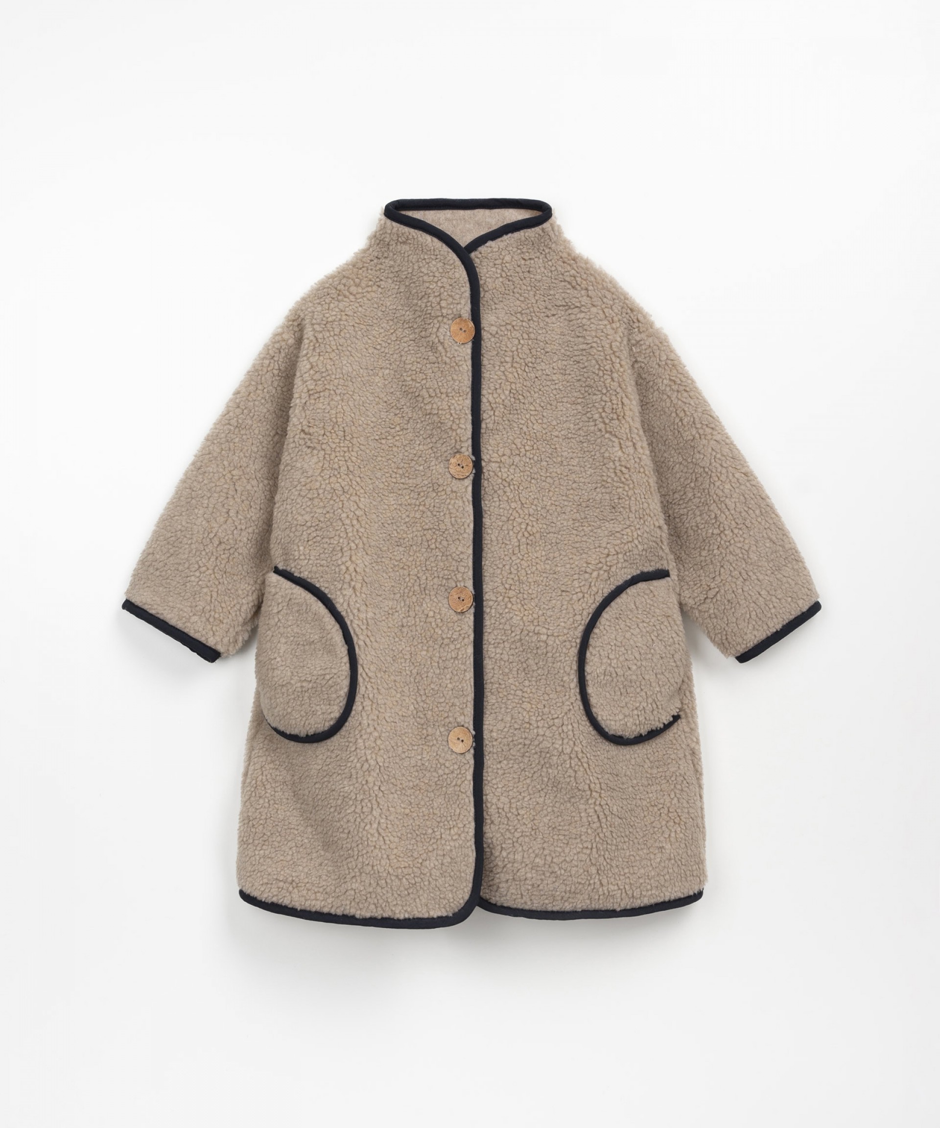 Plush jacket with pockets | Wooden Memories