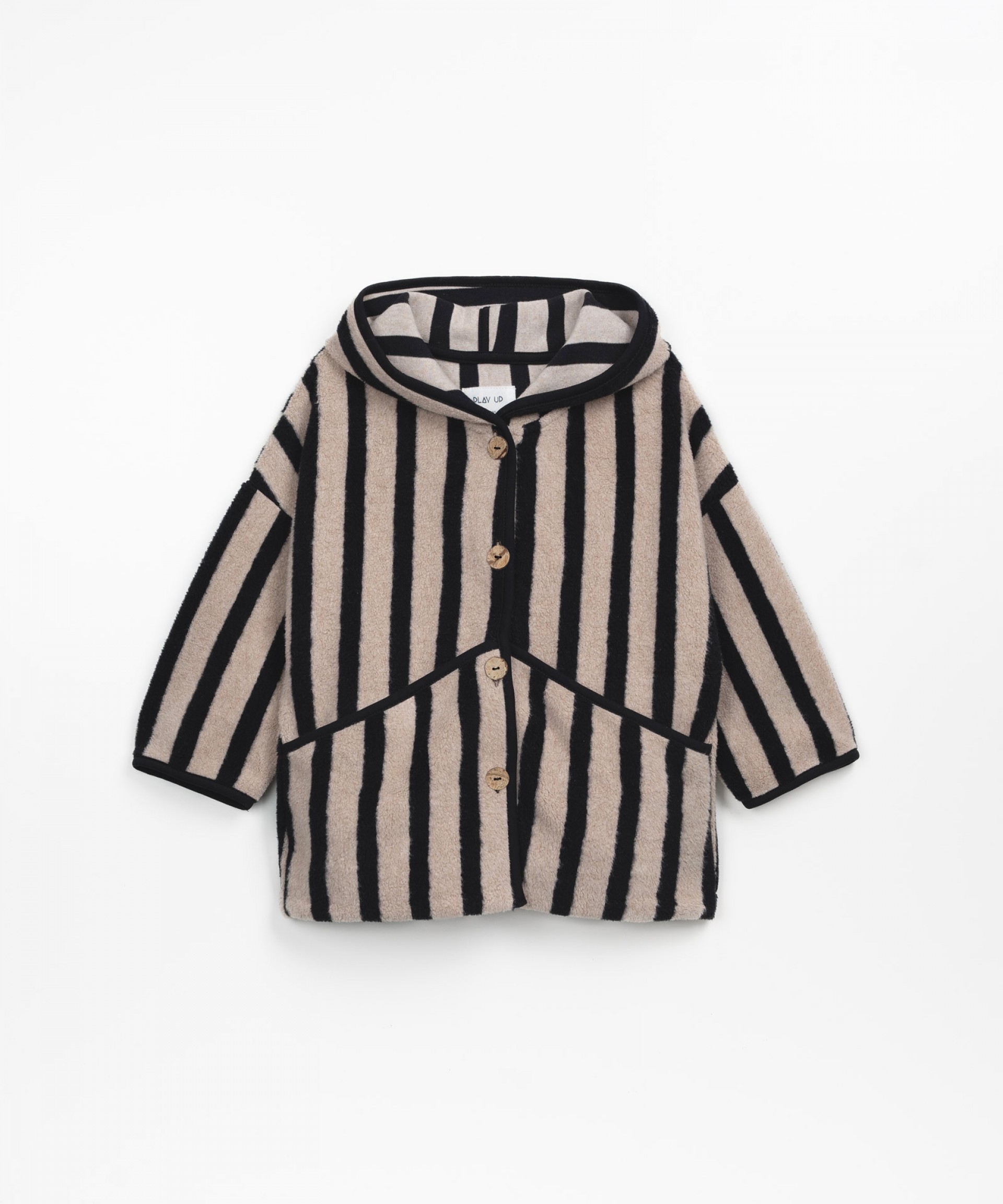 Jacket with vertical stripes pattern | Wooden Memories