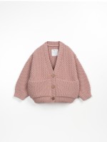 Chaqueta tejida con bolsillos