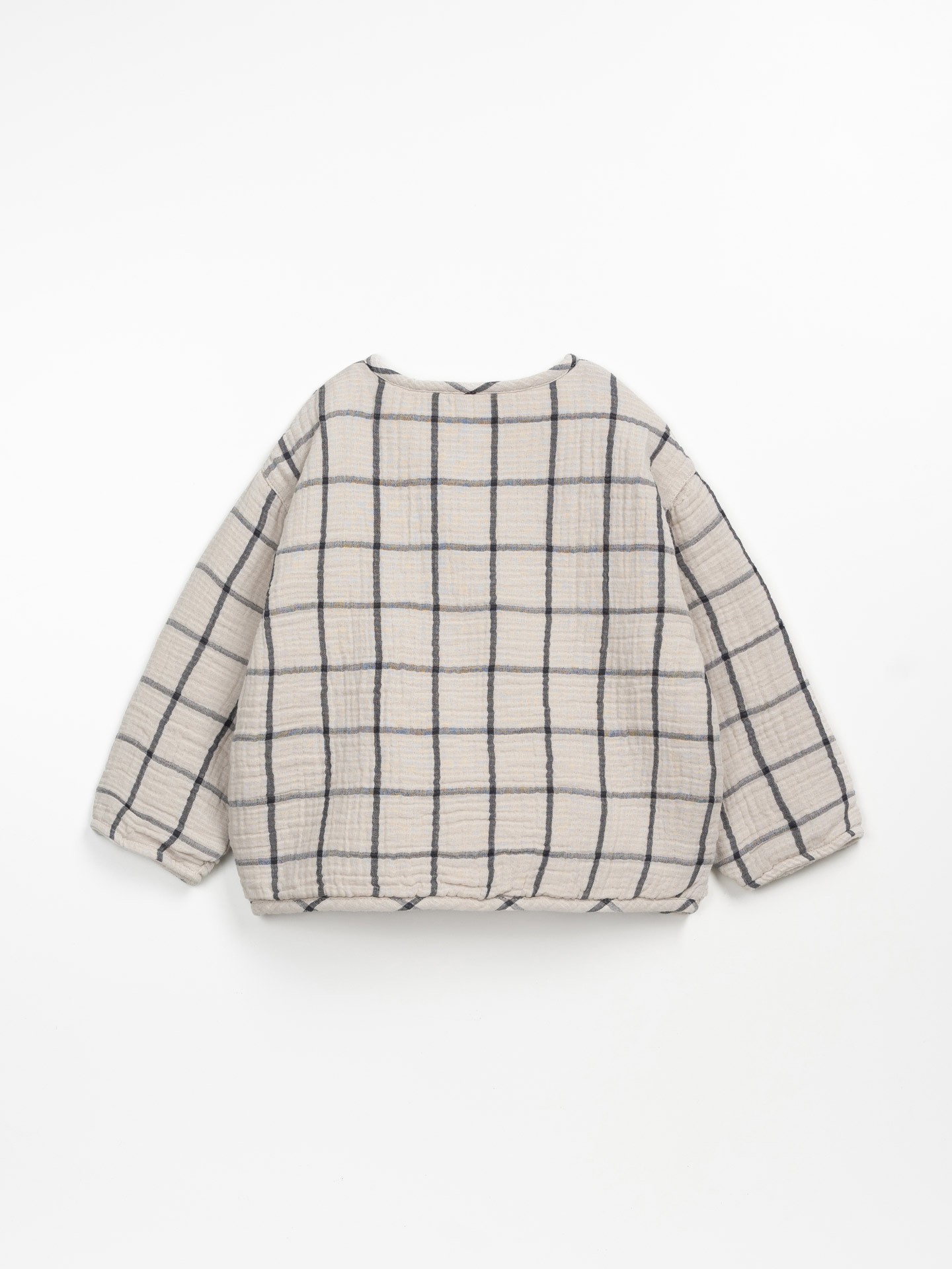 Giacchetta in tessuto con motivo a scacchi