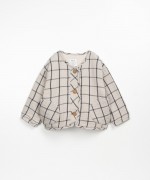 Cardigan with fleece lining in organic cotton | Wooden Memories