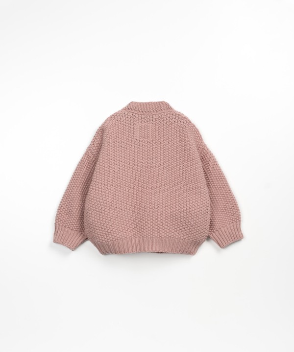 Chaqueta tejida con bolsillos