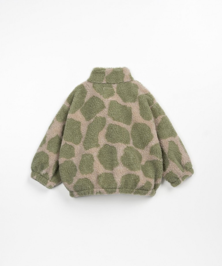 Giacca di pelo con fibre riciclate