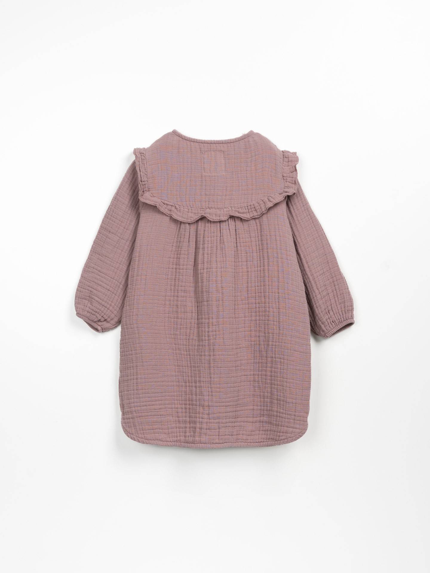 Vestido de tela con botones de coco