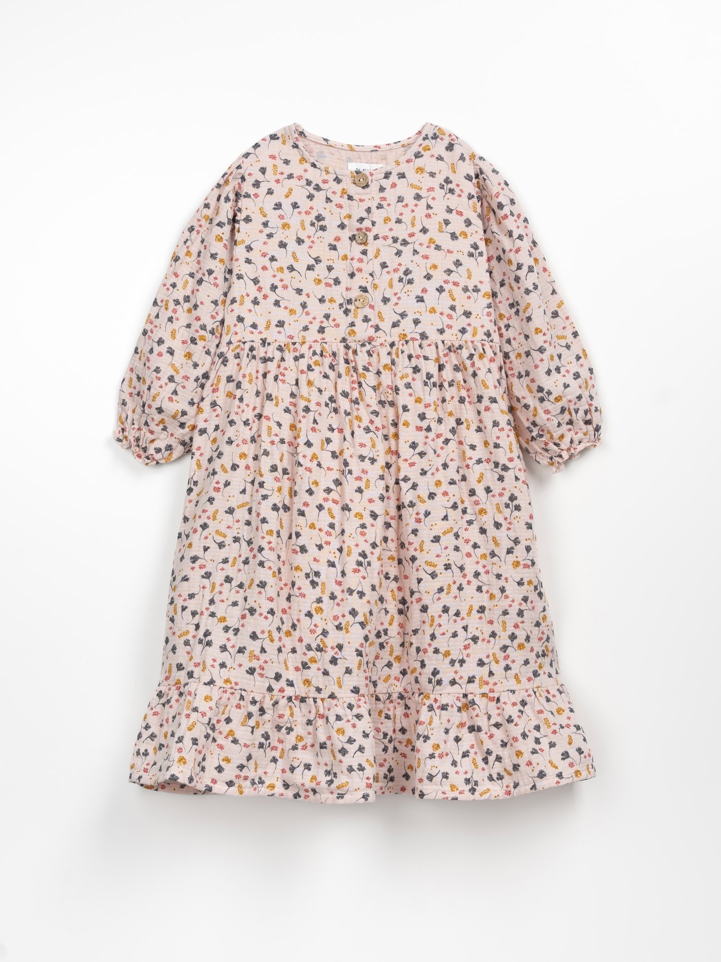 Vestido de algodón orgánico con estampado de flores