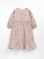 Vestido de algod�n org�nico con estampado de flores