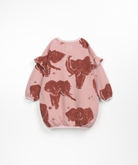 Dress with elephant print