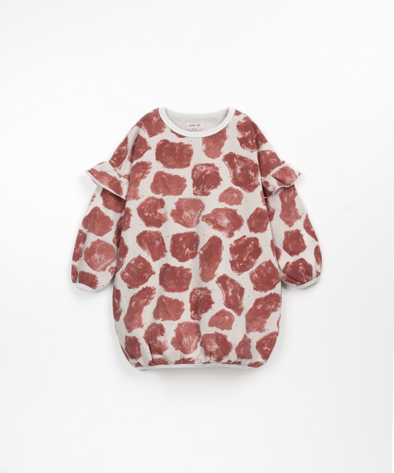 Robe avec imprim de tches de girafe