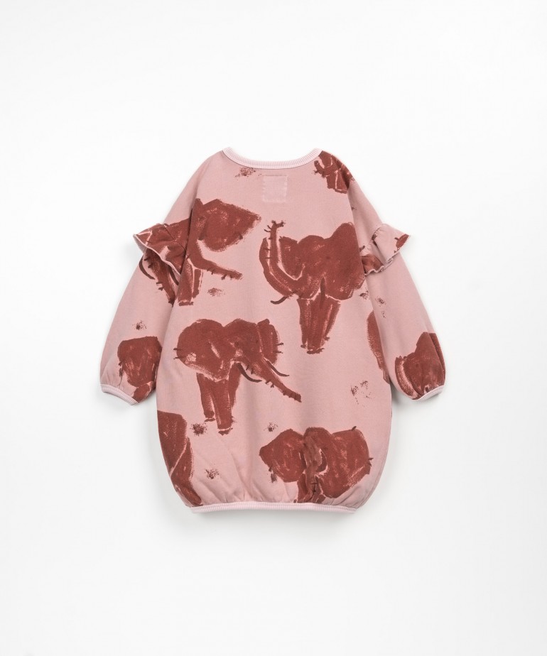 Vestito con stampa di elefanti