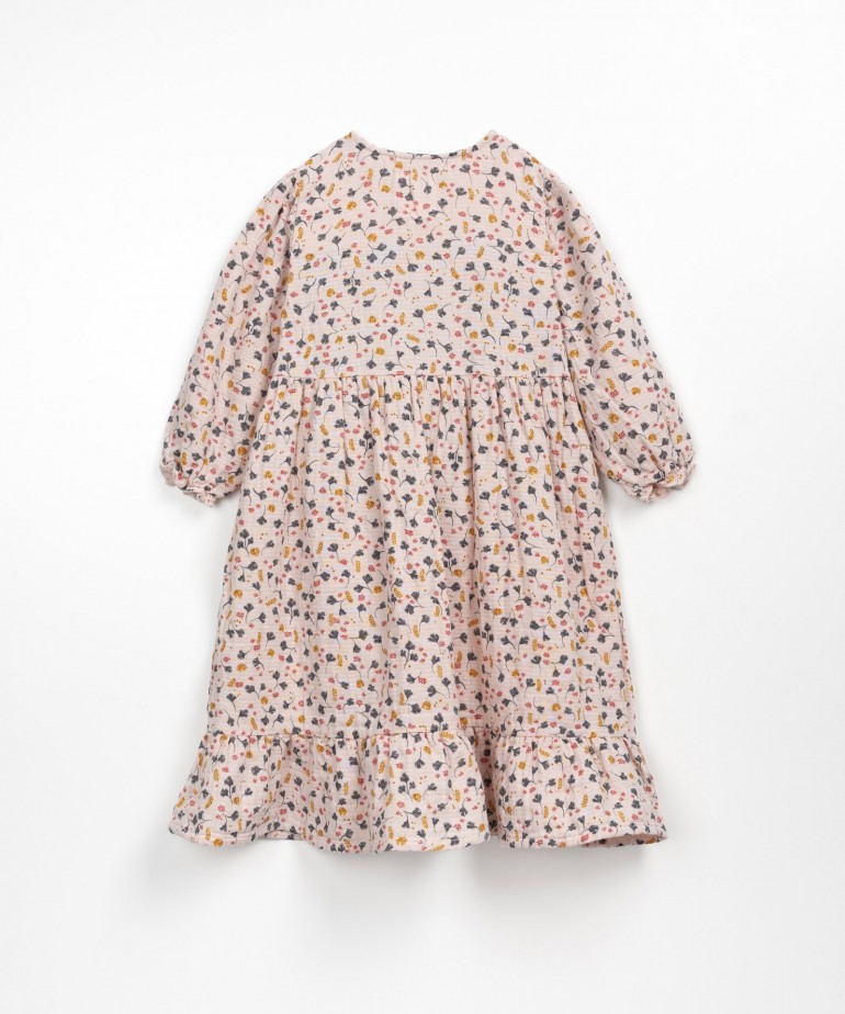 Vestito in cotone organico con stampa floreale