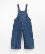 Denim jumpsuit with openings on the sides | Wooden Memories