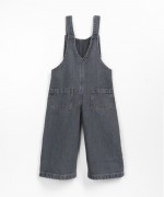 Denim jumpsuit with openings on the sides | Wooden Memories