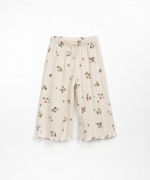 Pantaln de punto texturizado con estampado | Wooden Memories