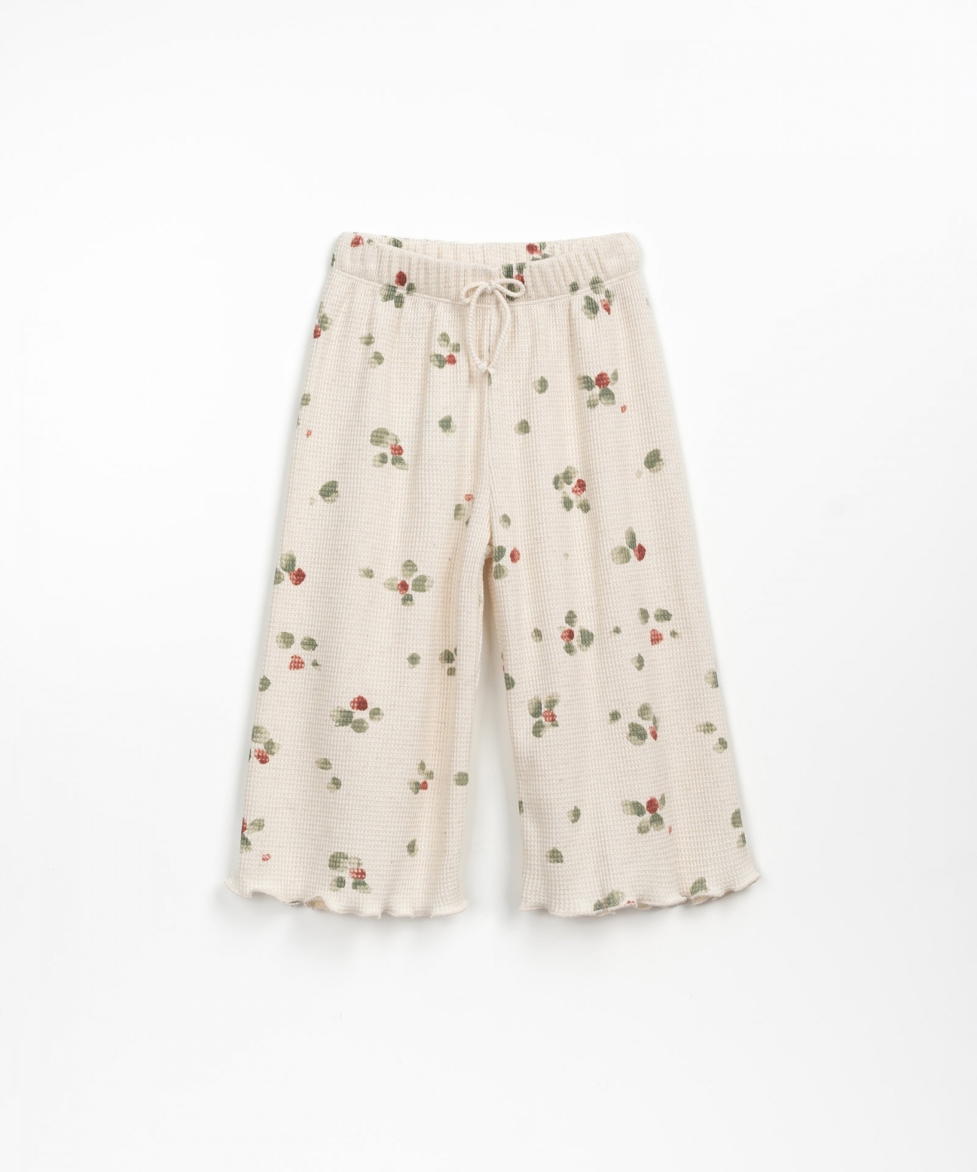 Pantaln de punto texturizado con estampado | Wooden Memories