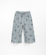 Pantaln de punto texturizado con estampado | Wooden Memories