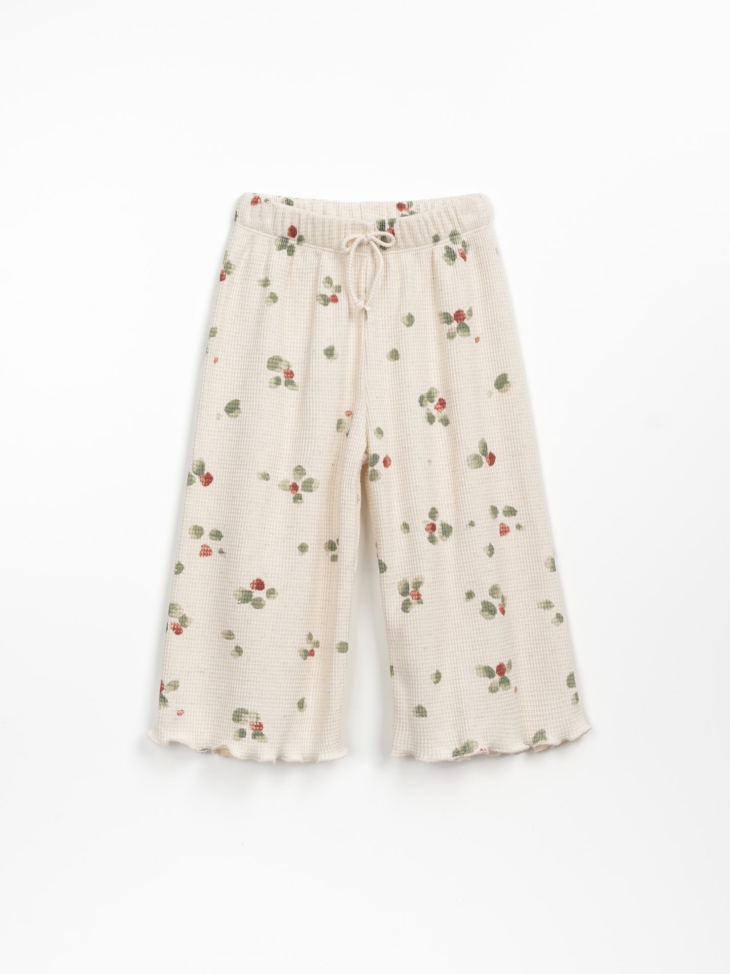 Pantalón de punto con cordón de adorno