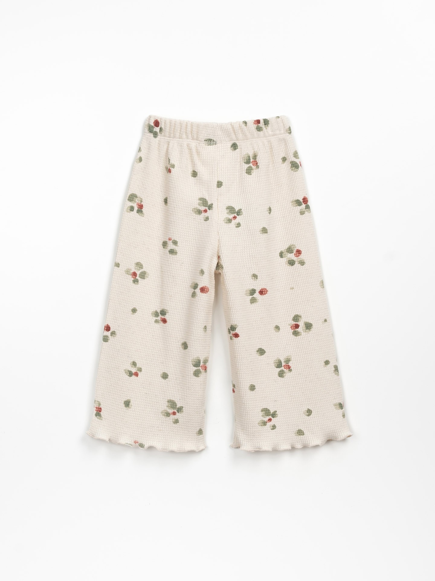 Pantalón de punto con cordón de adorno