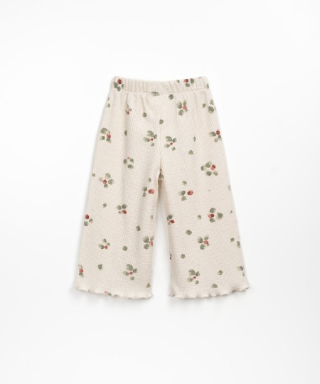 Pantaloni in maglia con cordino decorativo