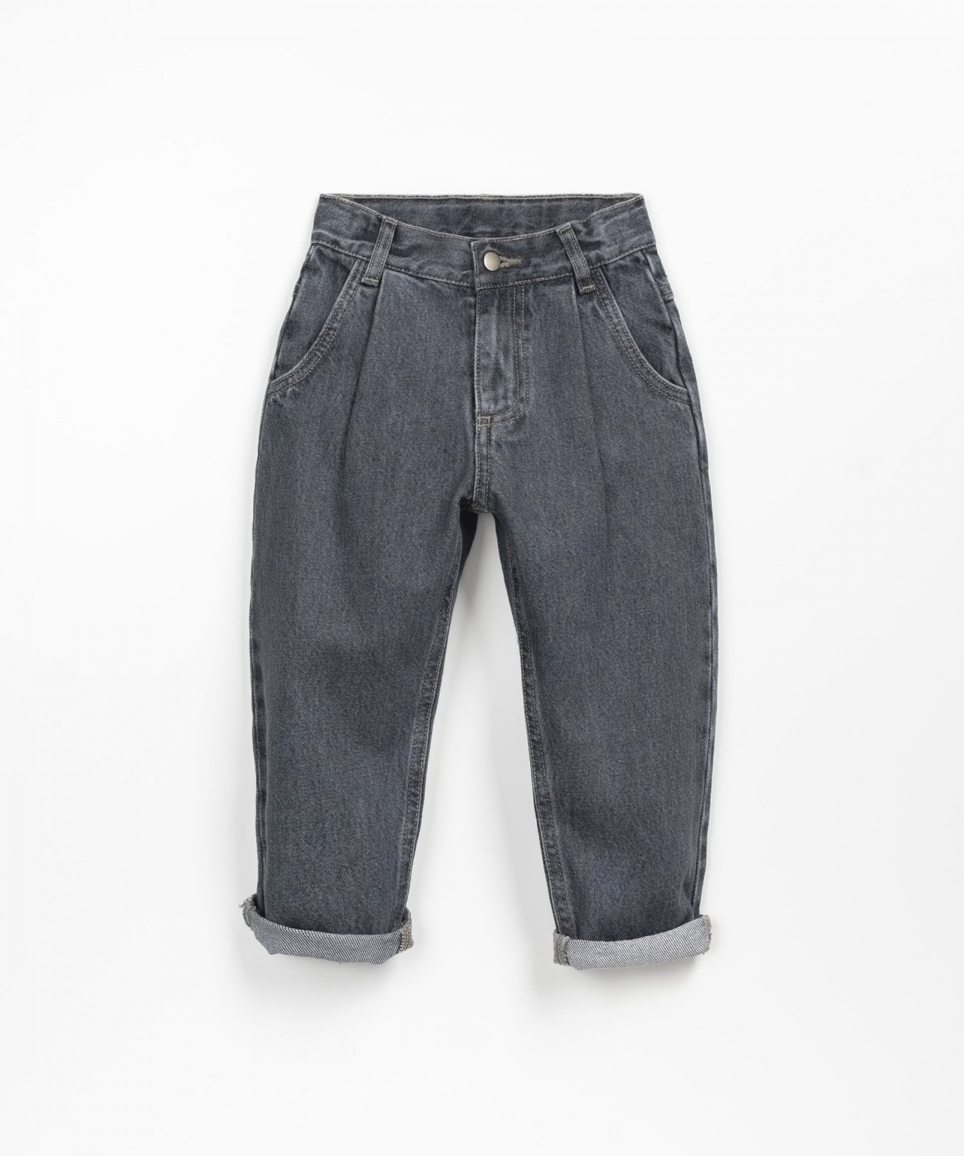 Pantalon en jean avec des plis | Wooden Memories