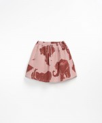 Falda de punto con estampado de elefante | Wooden Memories